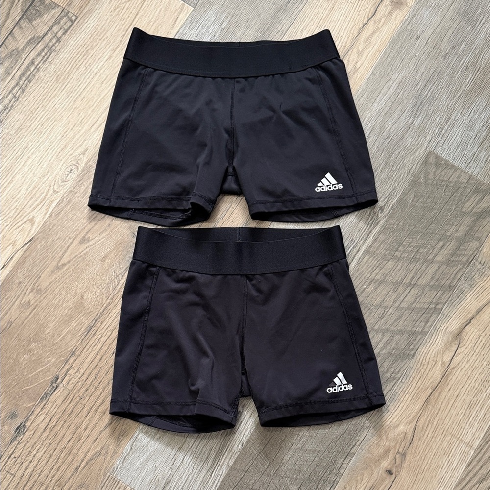 adidas Black Performance Bike Shorts - Pair